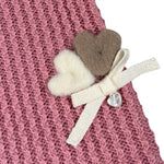 Ninnaoh Coperta tinta unita In Filo Rosa per Neonata I25COPF305 ROSA NINNAOH 