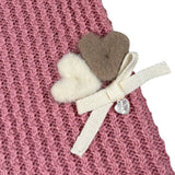 Ninnaoh Coperta tinta unita In Filo Rosa per Neonata I25COPF305 ROSA NINNAOH 