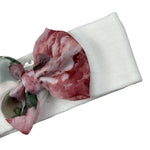 Ninnaoh Fascia tinta unita con Applicazione Fiori Bianco per Neonata I25FA41 BIANCO NINNAOH 