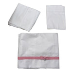Ninnaoh Set 3Pz Lenzuola tinta unita Bianco per Neonata I25LE11 BIANCO NINNAOH 