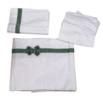 Ninnaoh Set Lenzuola 3 Pezzi tinta unita Bianco per Neonata I25LE6XX BIANCO NINNAOH 