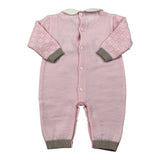 Ninnaoh Tutina tinta unita In Filo con Stampa Rosa per Neonata I25TF3211 ROSA NINNAOH 