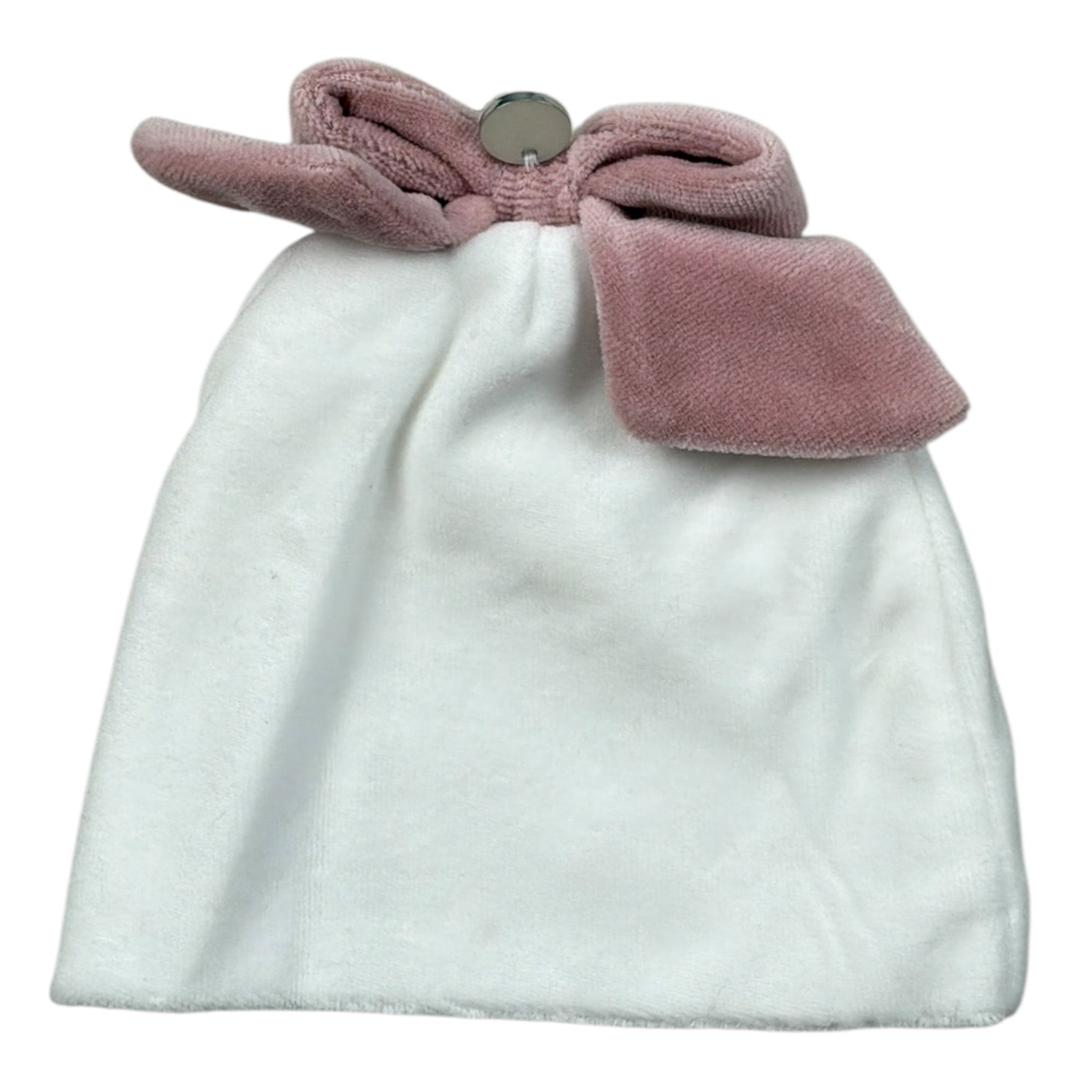 Ninnaoh Cappello tinta unita con Fiocco Bianco/Rosa per Neonata PR219758 BIANCO/ROSA NINNAOH 