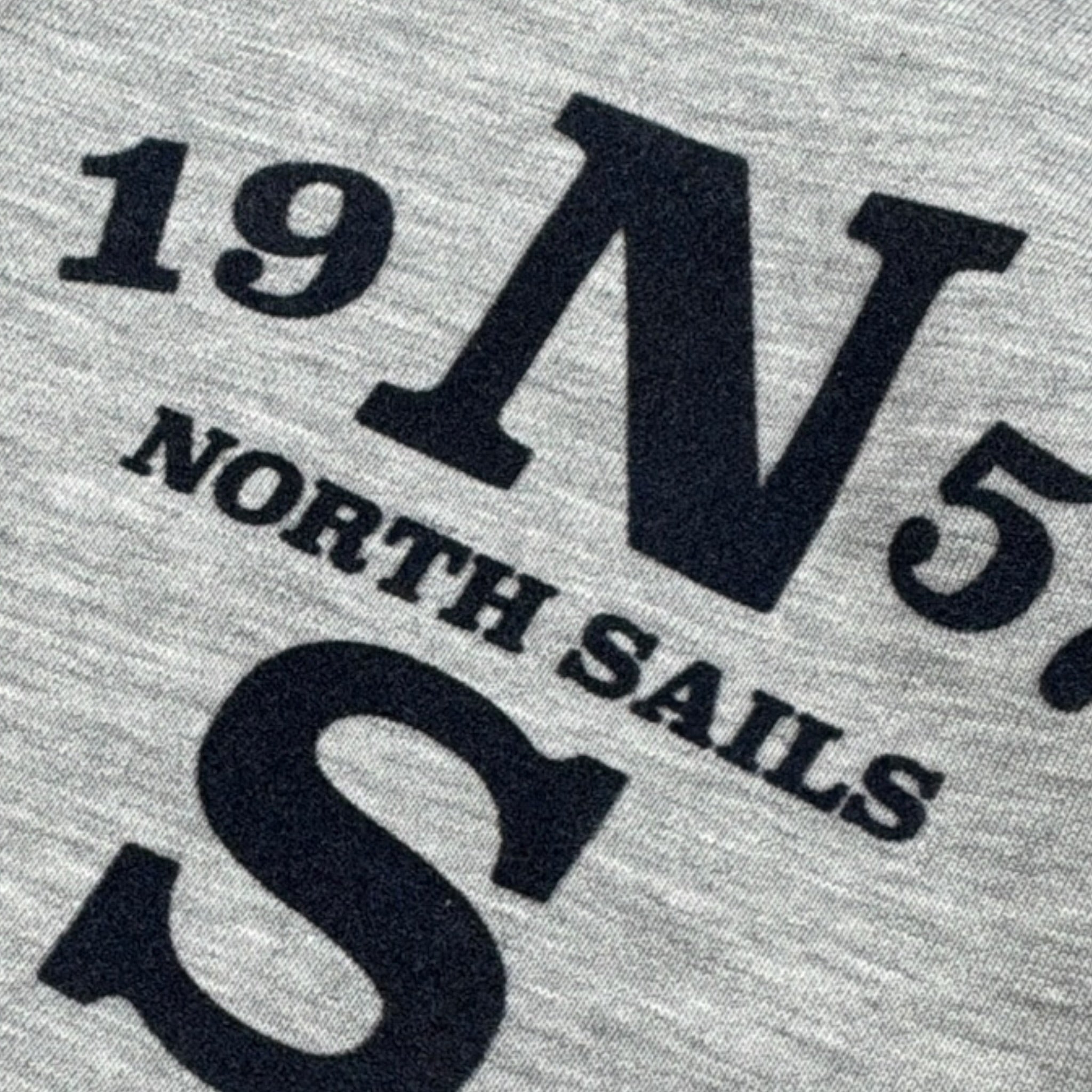 North Sails Felpa tinta unita Girocollo con Stampa Grigio per Bambino NBA26002FE GRIGIO NORTH SAILS 