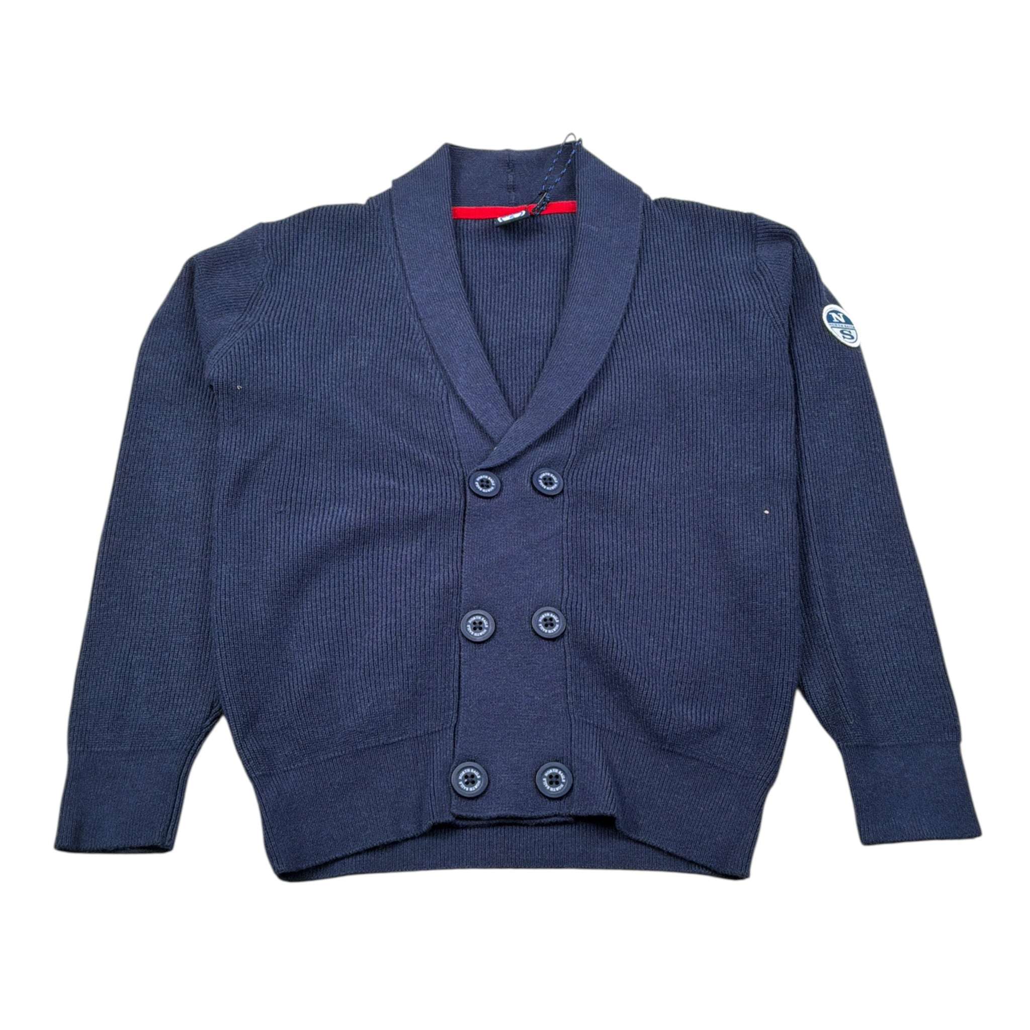 North Sails Cardigan tinta unita con Scollo A V Blu per Bambino NBA26008CD BLU NORTH SAILS 