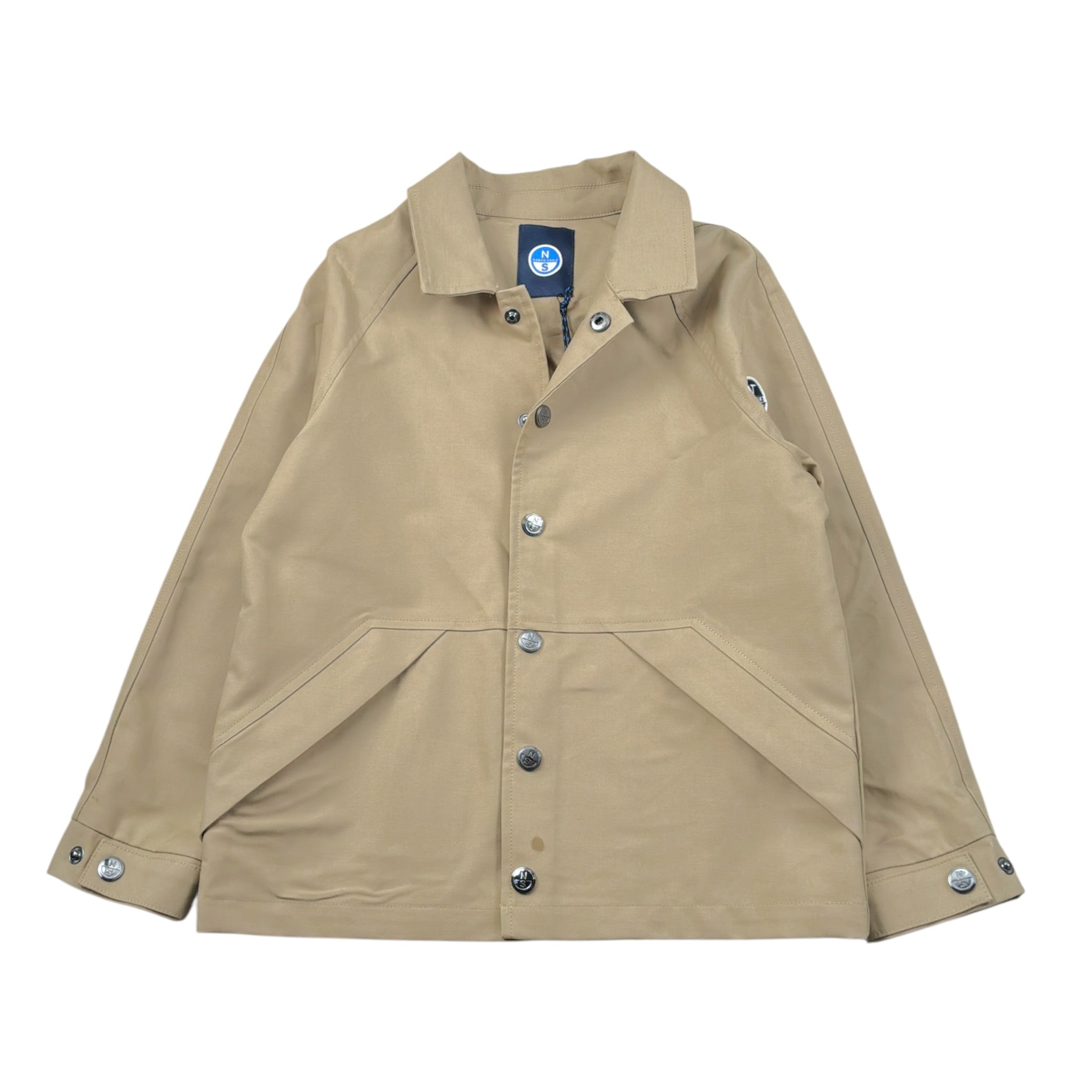 North Sails Camicia In Denim tinta unita Beige per Bambino NBA26016GB BEIGE NORTH SAILS 