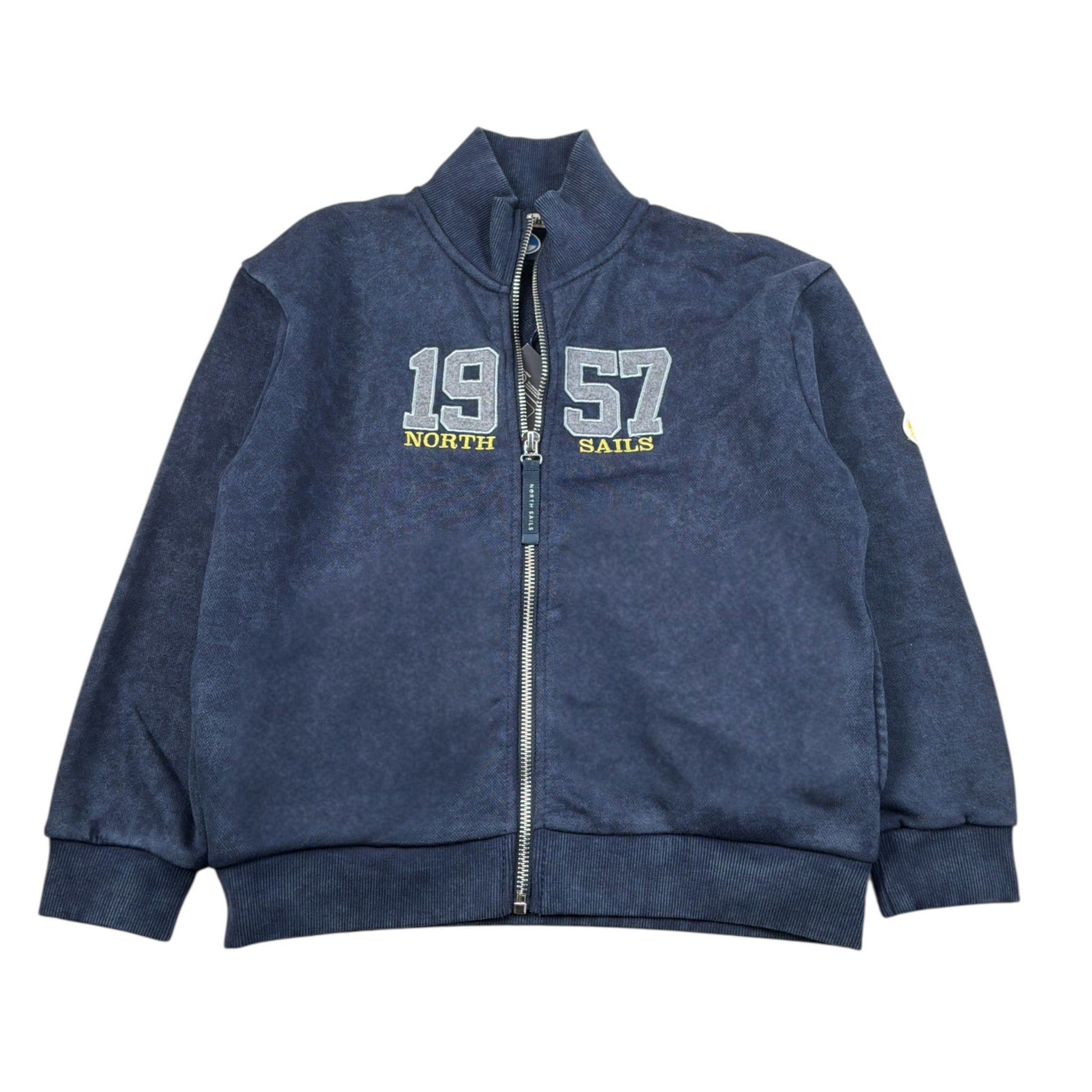North Sails Felpa tinta unita con Zip Blu per Bambino NBA26021FE BLU NORTH SAILS 