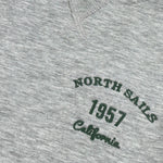 North Sails Felpa tinta unita Girocollo con Stampa Grigio per Bambino NBA26023FE GRIGIO NORTH SAILS 