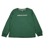 North Sails Shirt Girocollo tinta unita con Logo Verde per Bambino NBA26025TS VERDE NORTH SAILS 