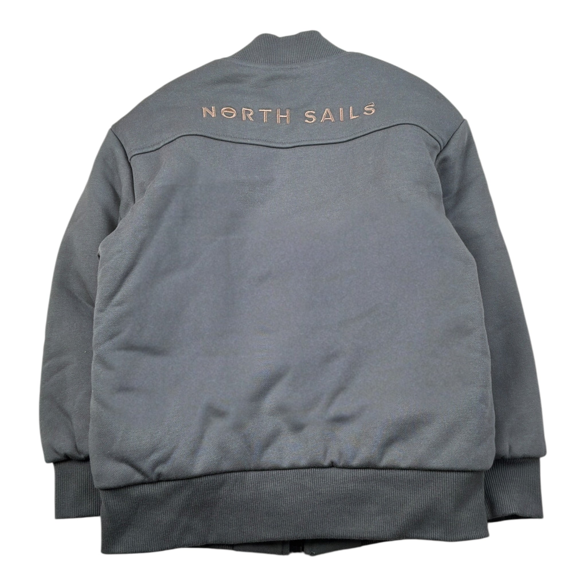 North Sails Giubbino tinta unita con Zip Grigio per Bambino NBA26030GB GRIGIO NORTH SAILS 