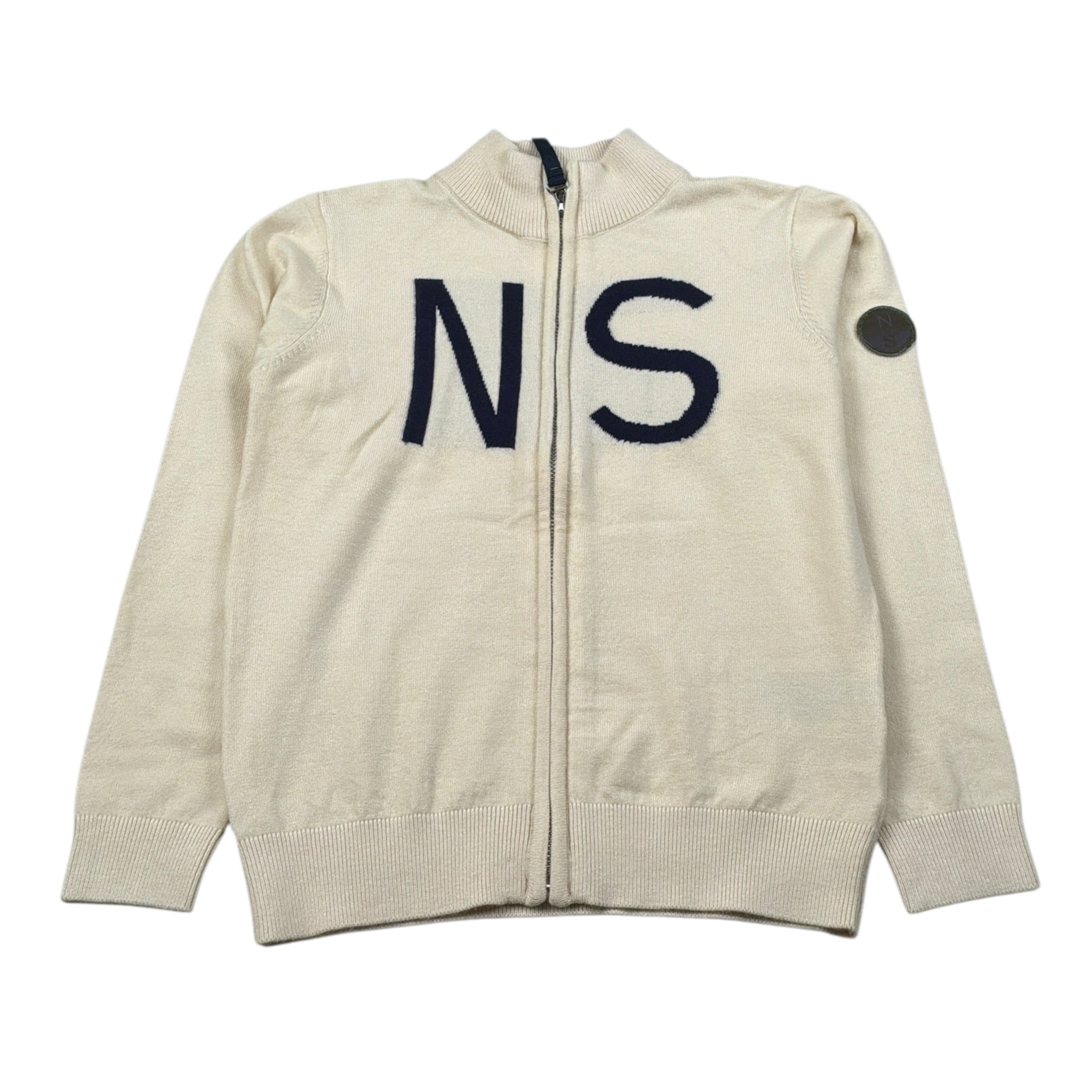 North Sails Maglia con Zip tinta unita Panna per Bambino NBA26031MA PANNA NORTH SAILS 