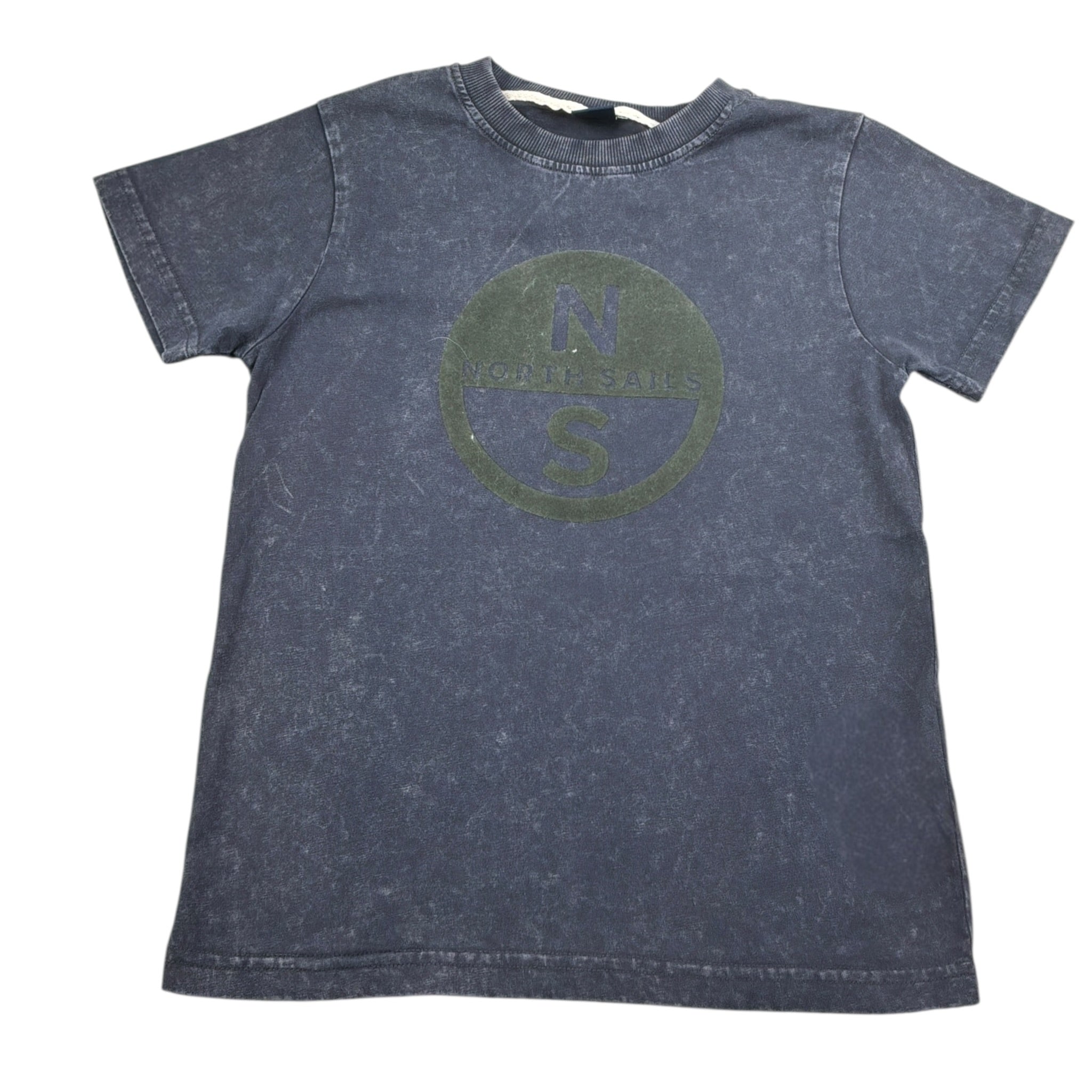 North Sails T-Shirt tinta unita con Stampa Blu per Bambino NBA26036TS BLU NORTH SAILS 