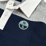 North Sails Polo Bicolore con Fantasia Grigio/Blu per Bambino NBA26041RO GRIGIO/BLU NORTH SAILS 