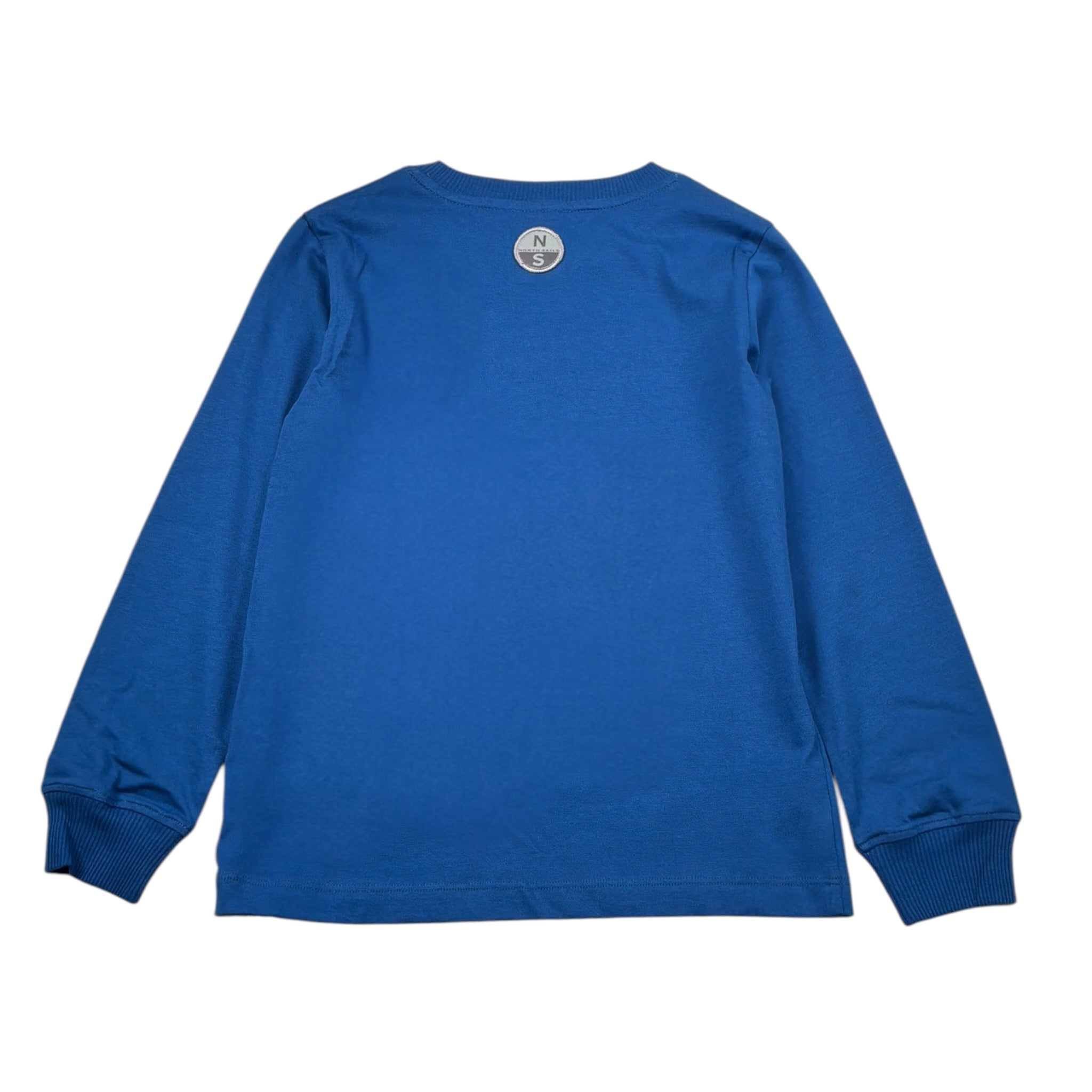 North Sails Shirt tinta unita con Stampa Blu per Bambino NBA26053TS BLU NORTH SAILS 