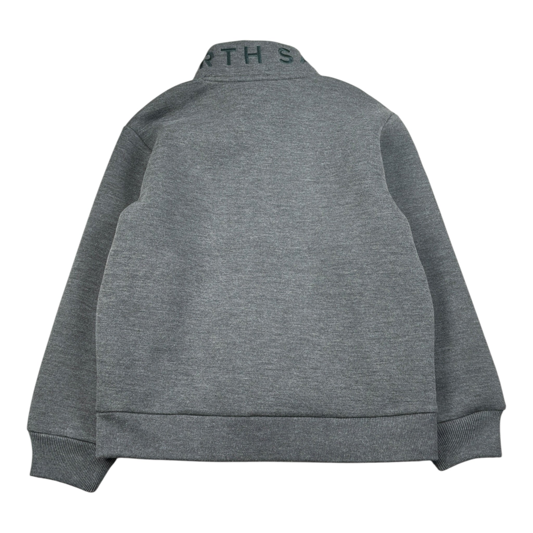 North Sails Felpa tinta unita con Zip E Logo Grigio per Bambino NBA26063FE GRIGIO NORTH SAILS 