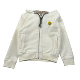 North Sails Felpa tinta unita con Zip E Cappuccio Panna per Bambino NBA26064FE PANNA NORTH SAILS 