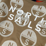 North Sails Felpa tinta unita Girocollo Logata Beige per Bambino NBA26070FE BEIGE NORTH SAILS 