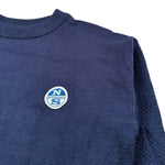 North Sails Maglia tinta unita Girocollo con Logo Blu per Bambino NBA26080FE BLU NORTH SAILS 