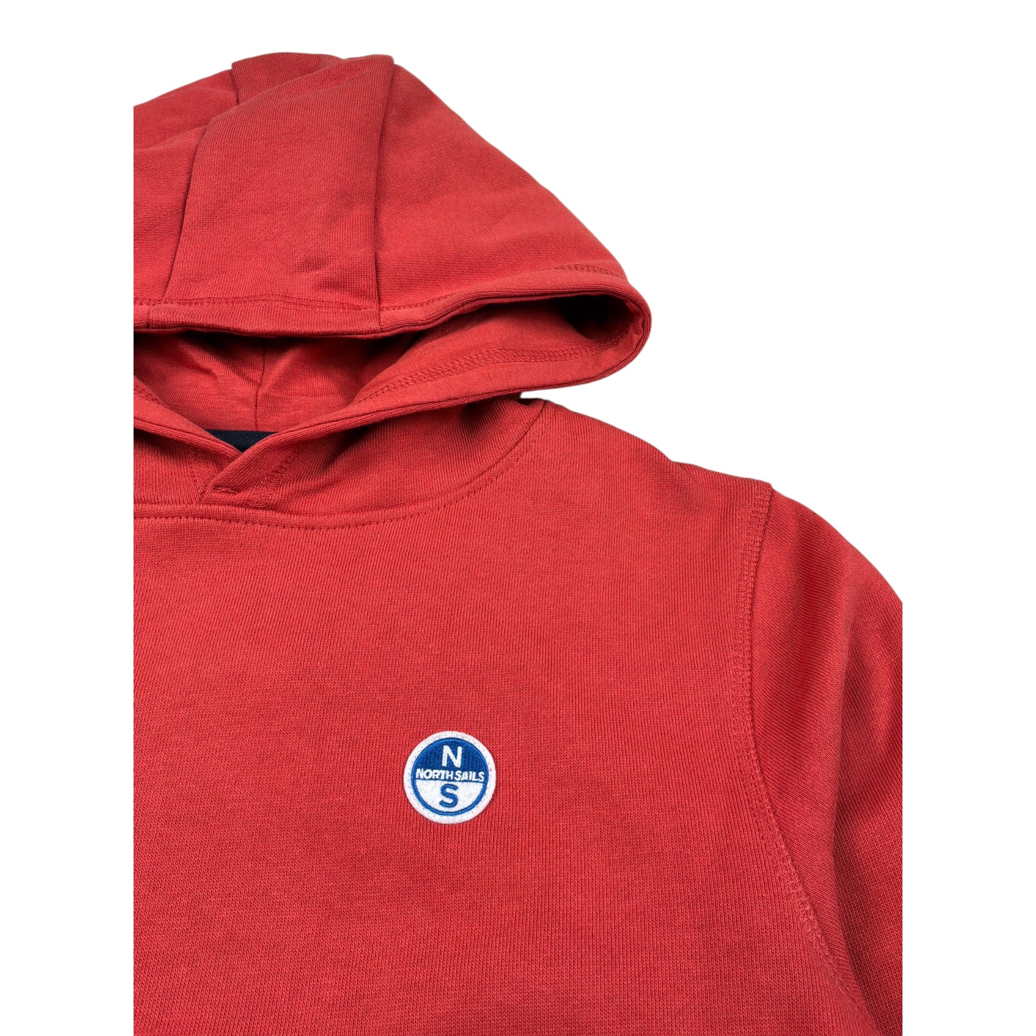 North Sails Maglia tinta unita Girocollo con Logo Rosso per Bambino NBA26080FE ROSSO NORTH SAILS 