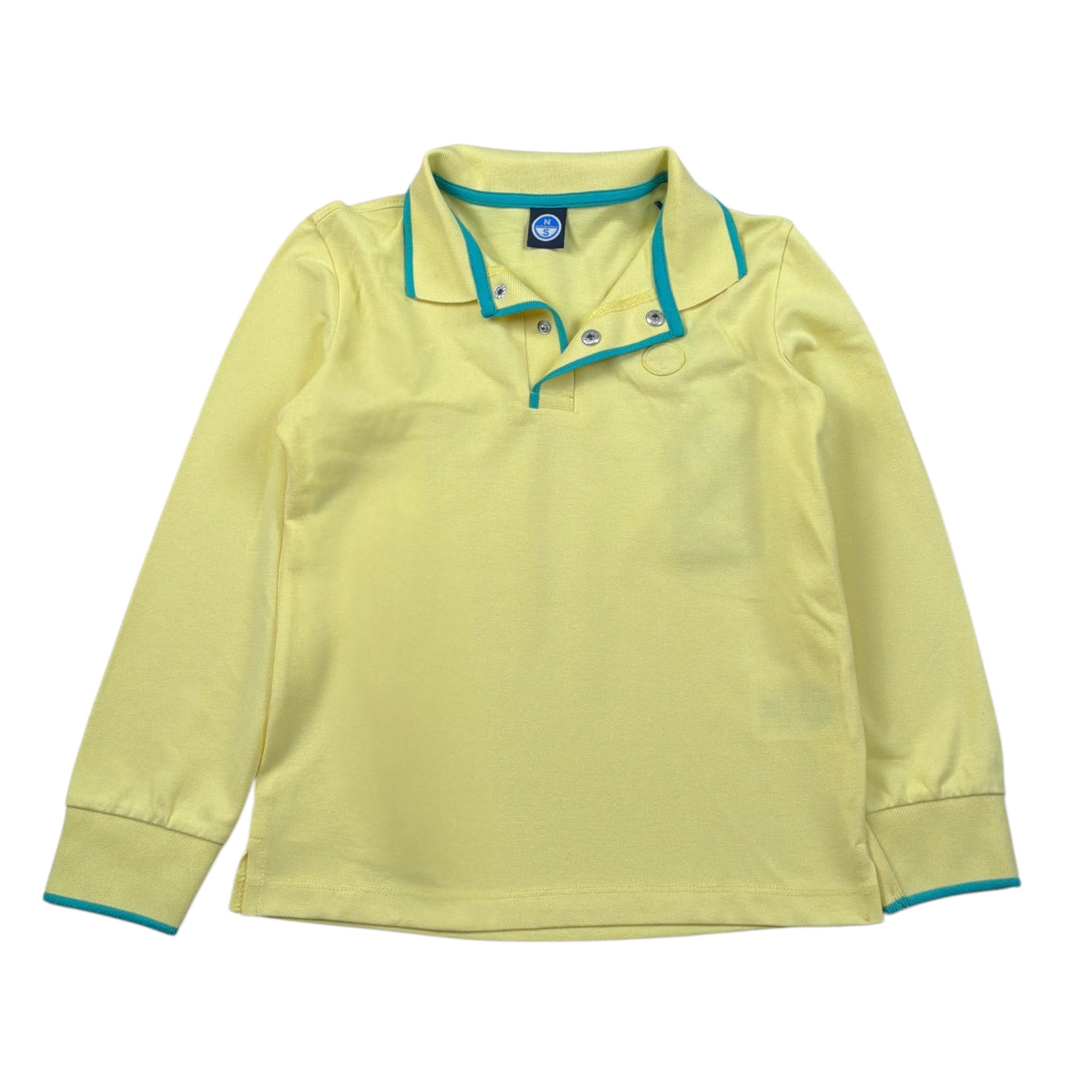 North Sails Polo tinta unita Manica Lunga Giallo per Bambino NBA26106PO GIALLO NORTH SAILS 