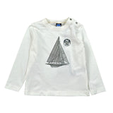 North Sails Shirt tinta unita con Stampa Bianco per Neonato NIA26013TS BIANCO NORTH SAILS 