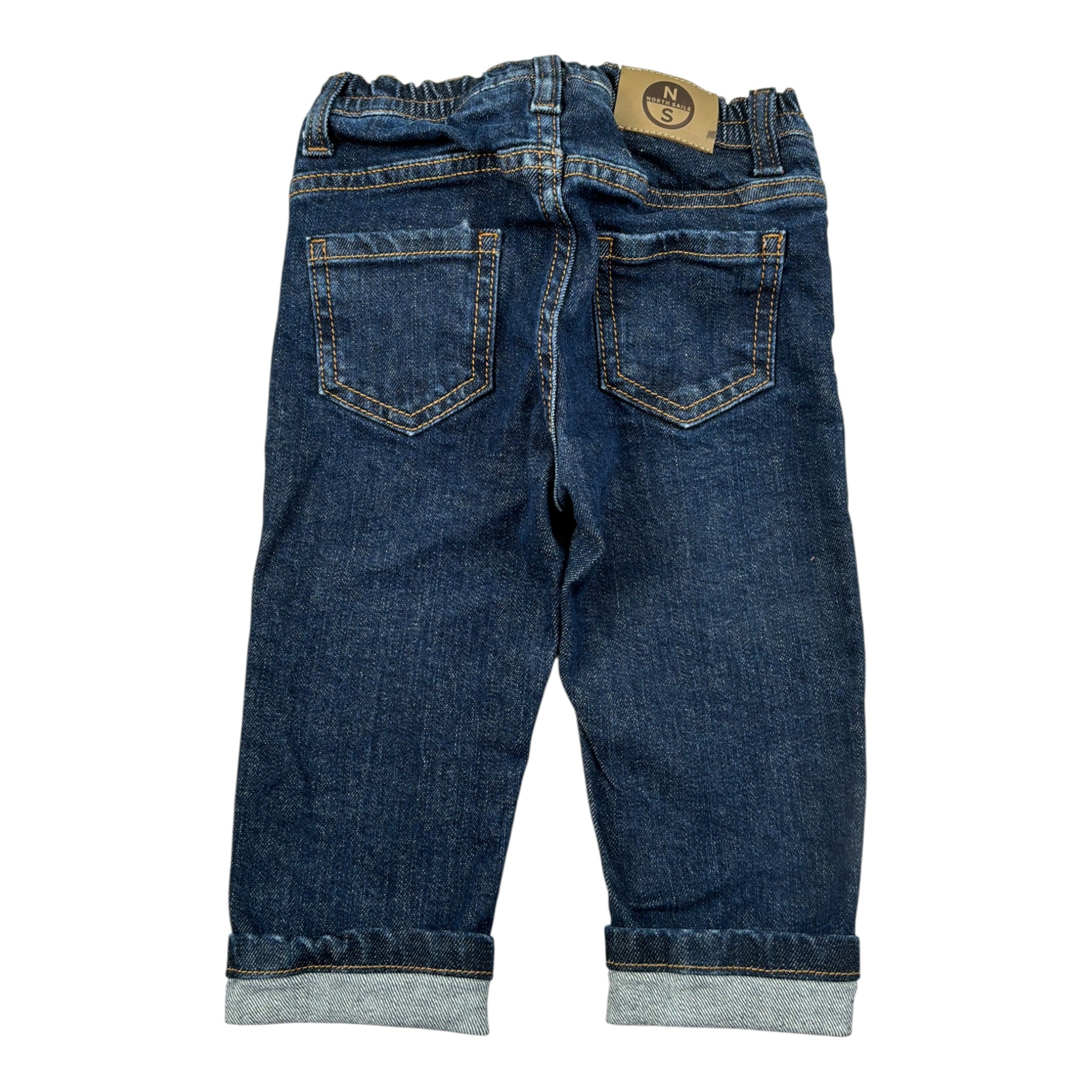North Sails Jeans tinta unita con Girovita Regolabile Blu per Neonato NIA26024JE BLU NORTH SAILS 