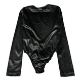 Odi Et Amo Body tinta unita Manica Lunga Nero per Bambina ODJBD16001 NERO ODI ET AMO 