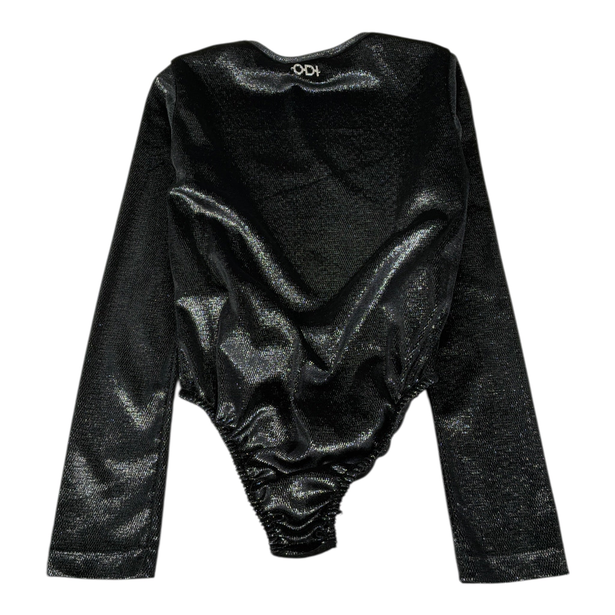 Odi Et Amo Body tinta unita Manica Lunga Nero per Bambina ODJBD16001 NERO ODI ET AMO 
