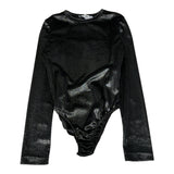 Odi Et Amo Body tinta unita Manica Lunga Nero per Bambina ODJBD16001 NERO ODI ET AMO 
