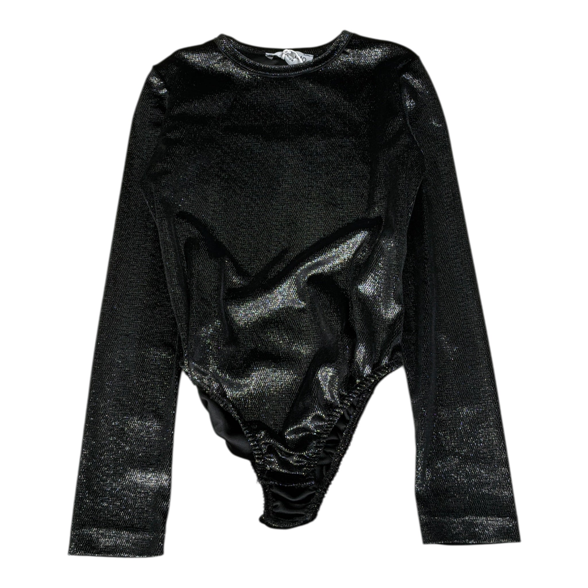 Odi Et Amo Body tinta unita Manica Lunga Nero per Bambina ODJBD16001 NERO ODI ET AMO 