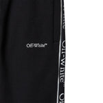 Off-White Pantalone tinta unita con Elastico In Vita Nero per Bambino OBCH009F24 NERO OFF-WHITE 