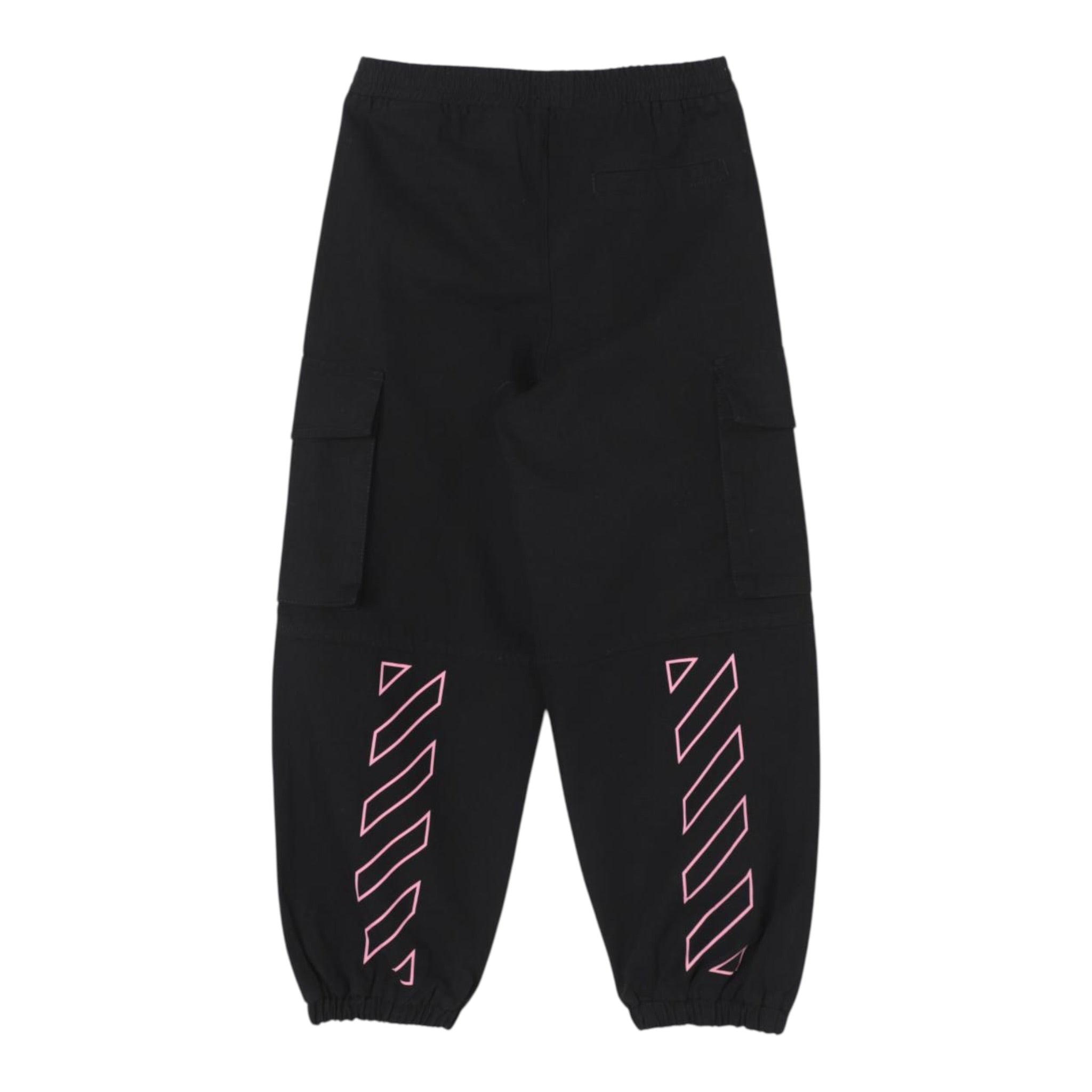 Off-White Pantalone tinta unita con Elastico In Vita Nero per Bambina OGCF005F4 NERO OFF-WHITE 