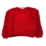 Only Maglia Girocollo tinta unita Rosso per Bambina 15289127 ROSSO ONLY 