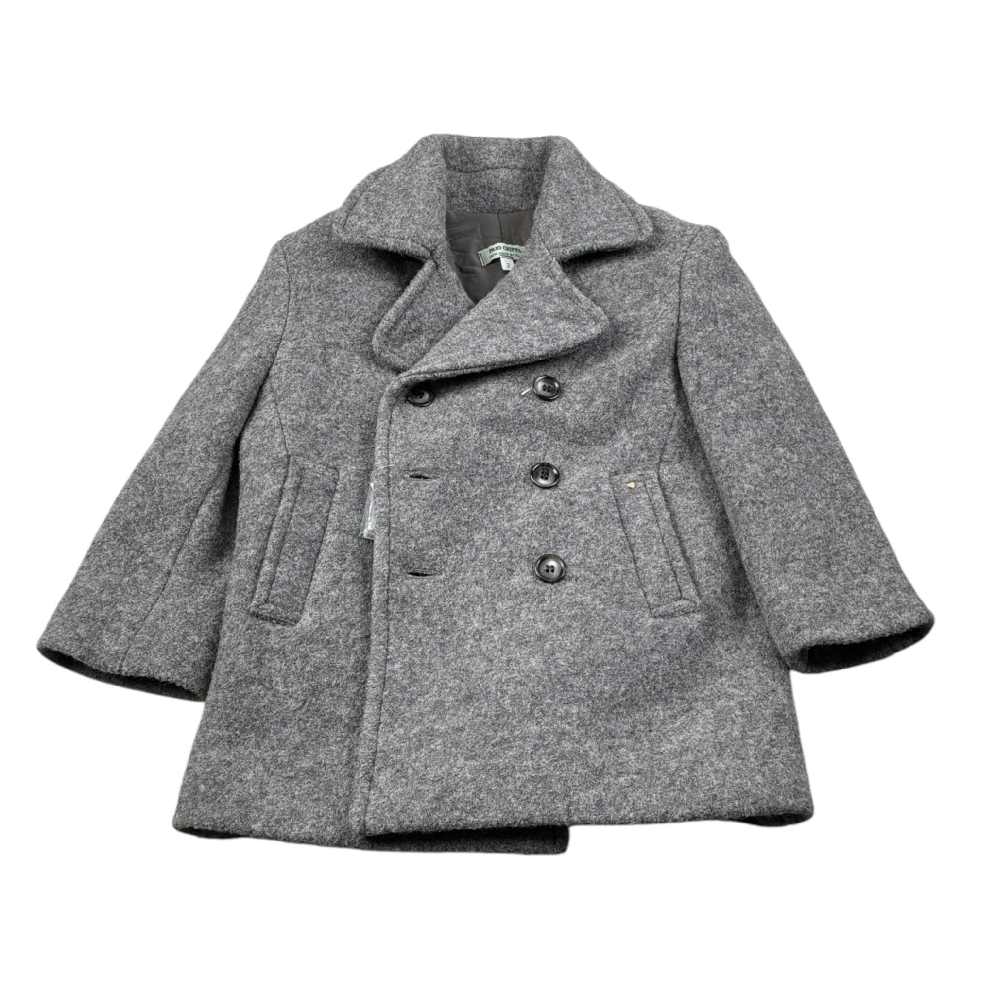 Paio Crippa Cappotto tinta unita Doppiopetto Grigio per Neonato BELLUNO GRIGIO PAIO CRIPPA 