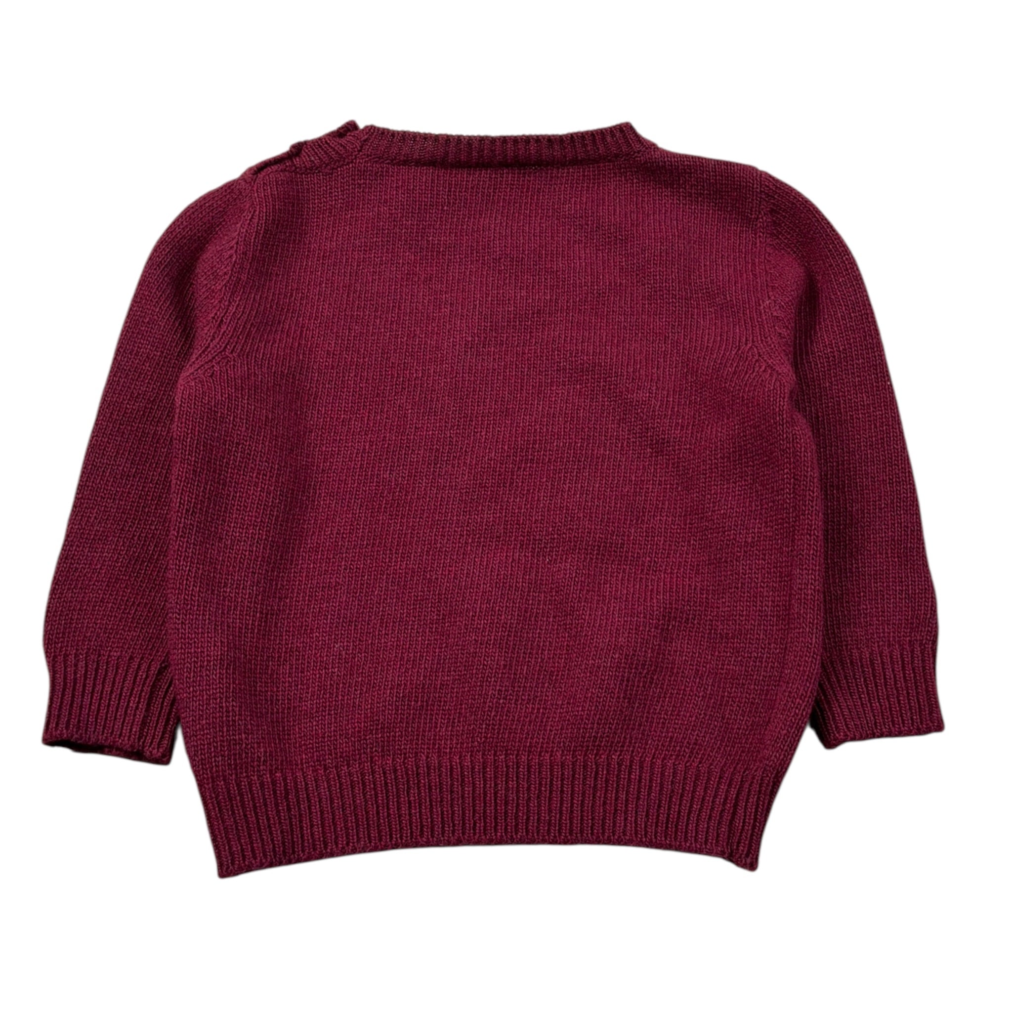 Paio Crippa Maglia Girocollo tinta unita Bordeaux per Neonato DOBRIACO BORDEAUX PAIO CRIPPA 