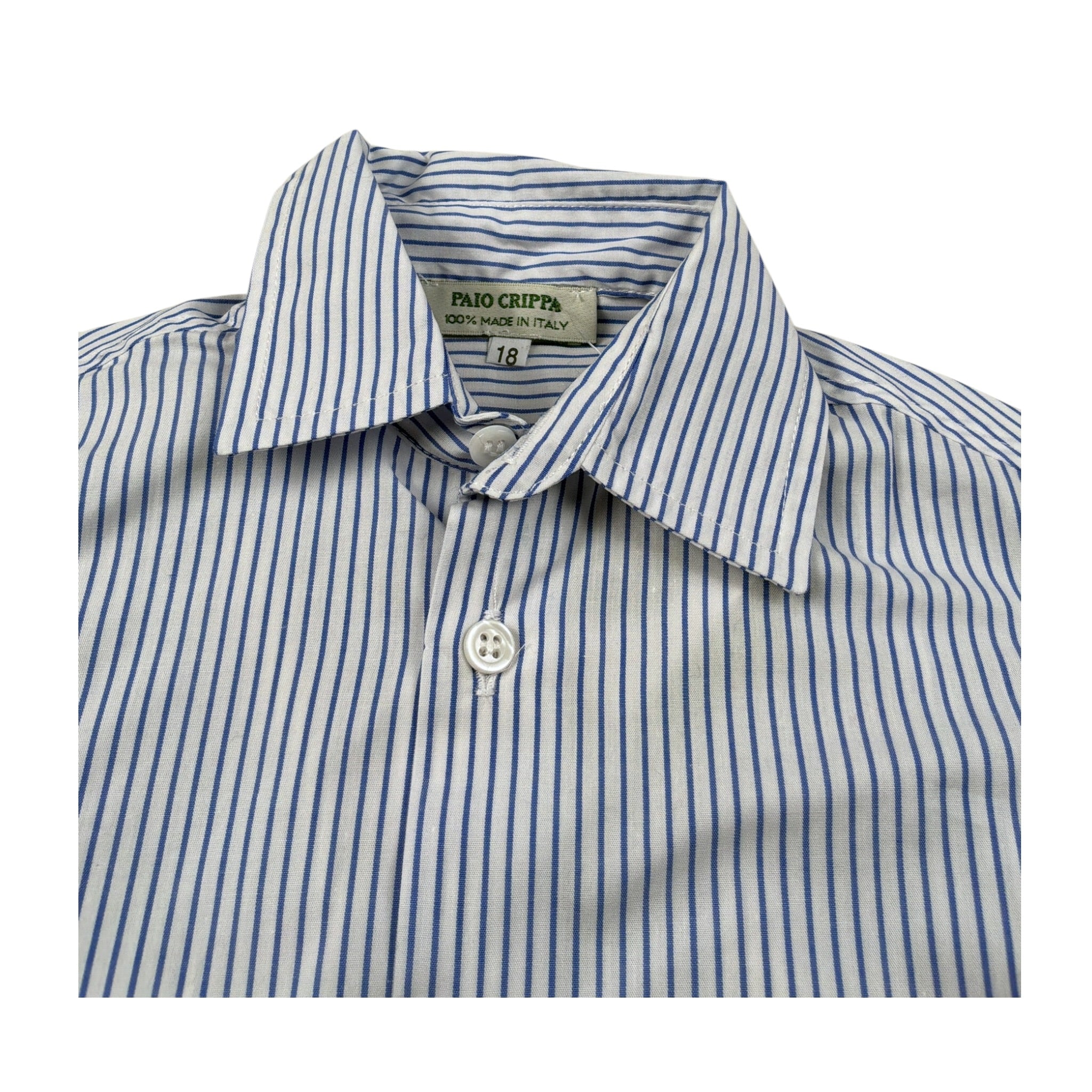 Paio Crippa Camicia Manica Lunga Fantasia A Righe Bianco per Neonato TAMBURON BIANCO PAIO CRIPPA 