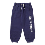 Palm Angels Pantalone Modello Tuta tinta unita con Logo Blu per Bambino PBCH002F22FLE0014601 BLU PALM ANGELS 