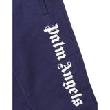 Palm Angels Pantalone Modello Tuta tinta unita con Logo Blu per Bambino PBCH002F22FLE0014601 BLU PALM ANGELS 