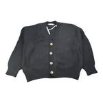 Palm Angels Cardigan tinta unita con Stampa Nero per Bambino PBHB004F24KNI00110001 NERO PALM ANGELS 