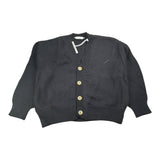 Palm Angels Cardigan tinta unita con Stampa Nero per Bambino PBHB004F24KNI00110001 NERO PALM ANGELS 