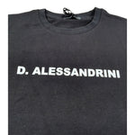 Daniele Alessandrini T-Shirt Girocollo tinta unita con Logo Nero per Bambino 1236M00154 NERO DANIELE ALESSANDRINI 