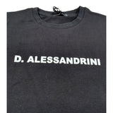 Daniele Alessandrini T-Shirt Girocollo tinta unita con Logo Nero per Bambino 1236M00154 NERO DANIELE ALESSANDRINI 