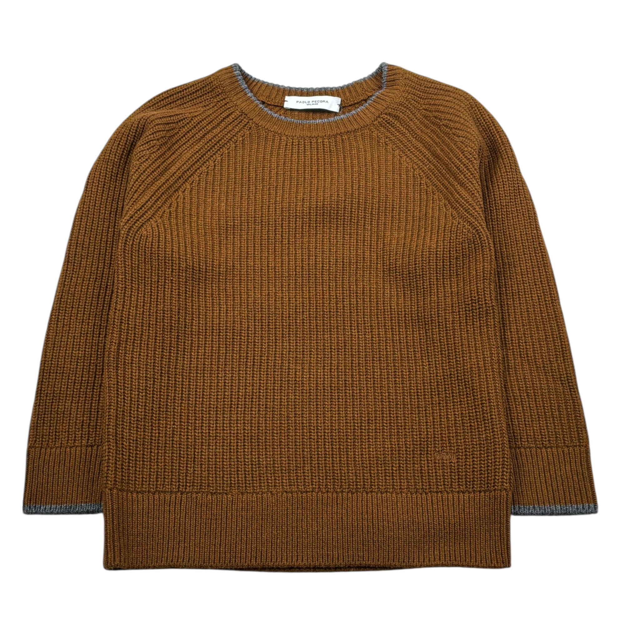 Paolo Pecora Maglia Girocollo tinta unita Marrone per Bambino PP3754 MARRONE PAOLO PECORA 