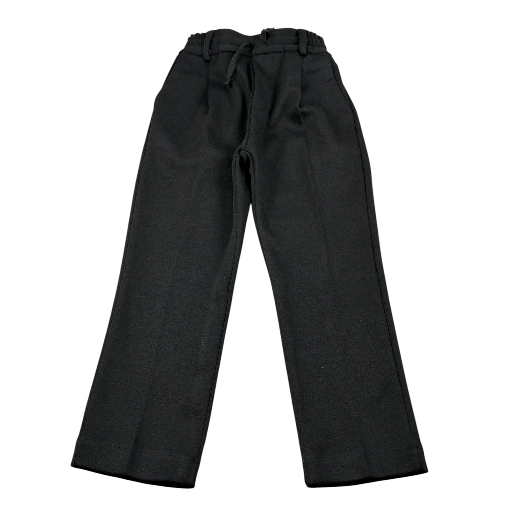 Paolo Pecora Pantalone tinta unita con Elastico In Vita Nero per Bambino PP3802 NERO PAOLO PECORA 