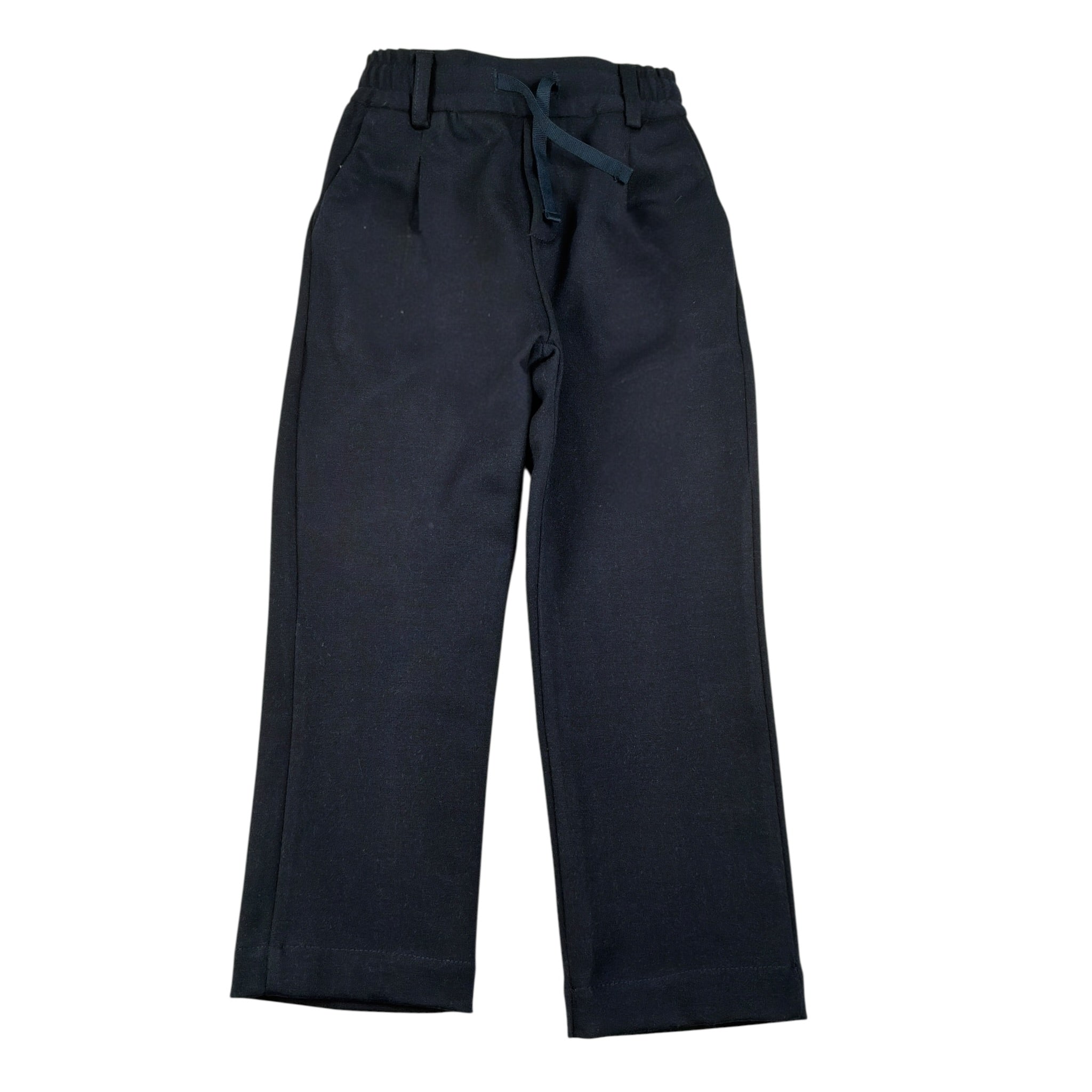 Paolo Pecora Pantalone tinta unita con Elastico In Vita Nero per Bambino PP3802X NERO PAOLO PECORA 