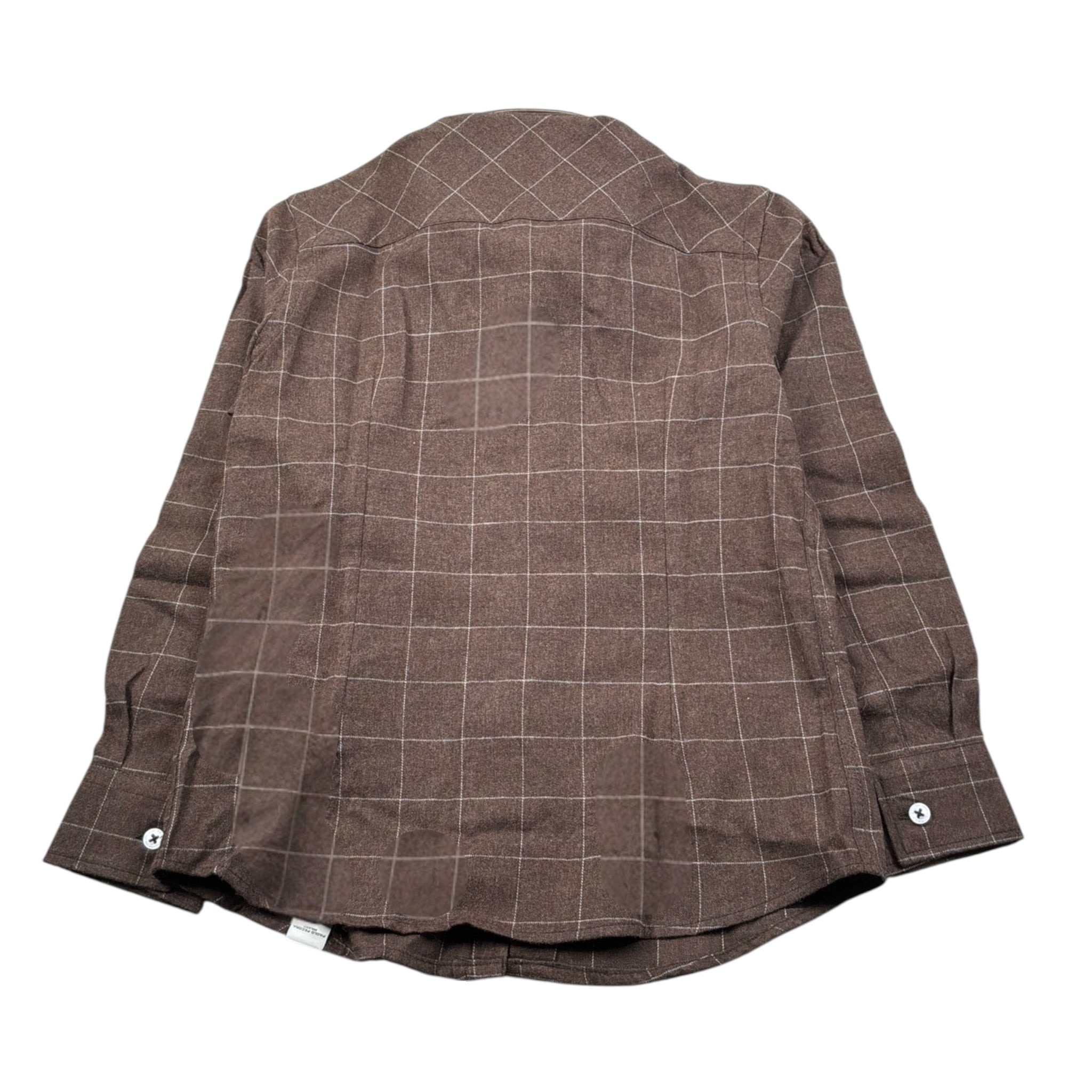 Paolo Pecora Camicia Manica Lunga tinta unita Marrone per Bambino PP3813 MARRONE PAOLO PECORA 