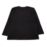 Paolo Pecora Shirt Girocollo tinta unita con Logo Nero per Bambino PP3820 NERO PAOLO PECORA 