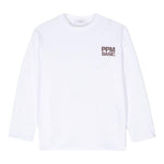 Paolo Pecora Shirt tinta unita Girocollo con Stampa Bianco per Bambino PP3845 BIANCO PAOLO PECORA 