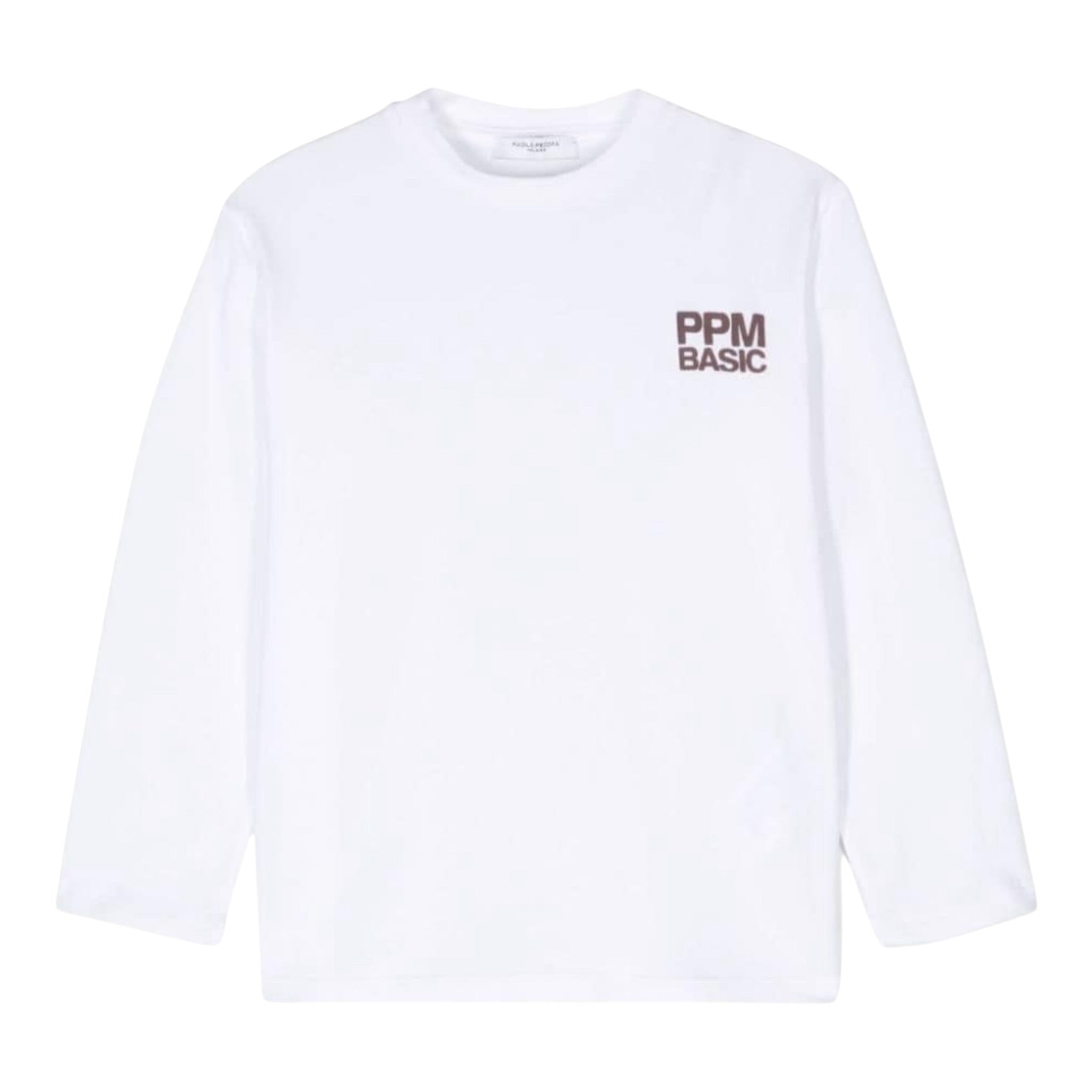 Paolo Pecora Shirt tinta unita Girocollo con Stampa Bianco per Bambino PP3845 BIANCO PAOLO PECORA 