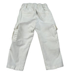 Paolo Pecora Pantalone tinta unita con Tasconi Bianco per Neonato PP3853X BIANCO PAOLO PECORA 